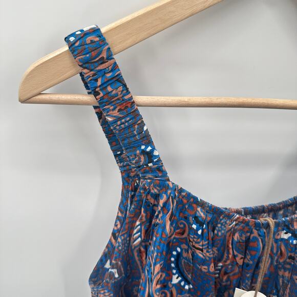 CLEOBELLA NWT Daya Organic Cotton Sleeveless Blouse Top in Lazuli Blue // S - Picture 8 of 14